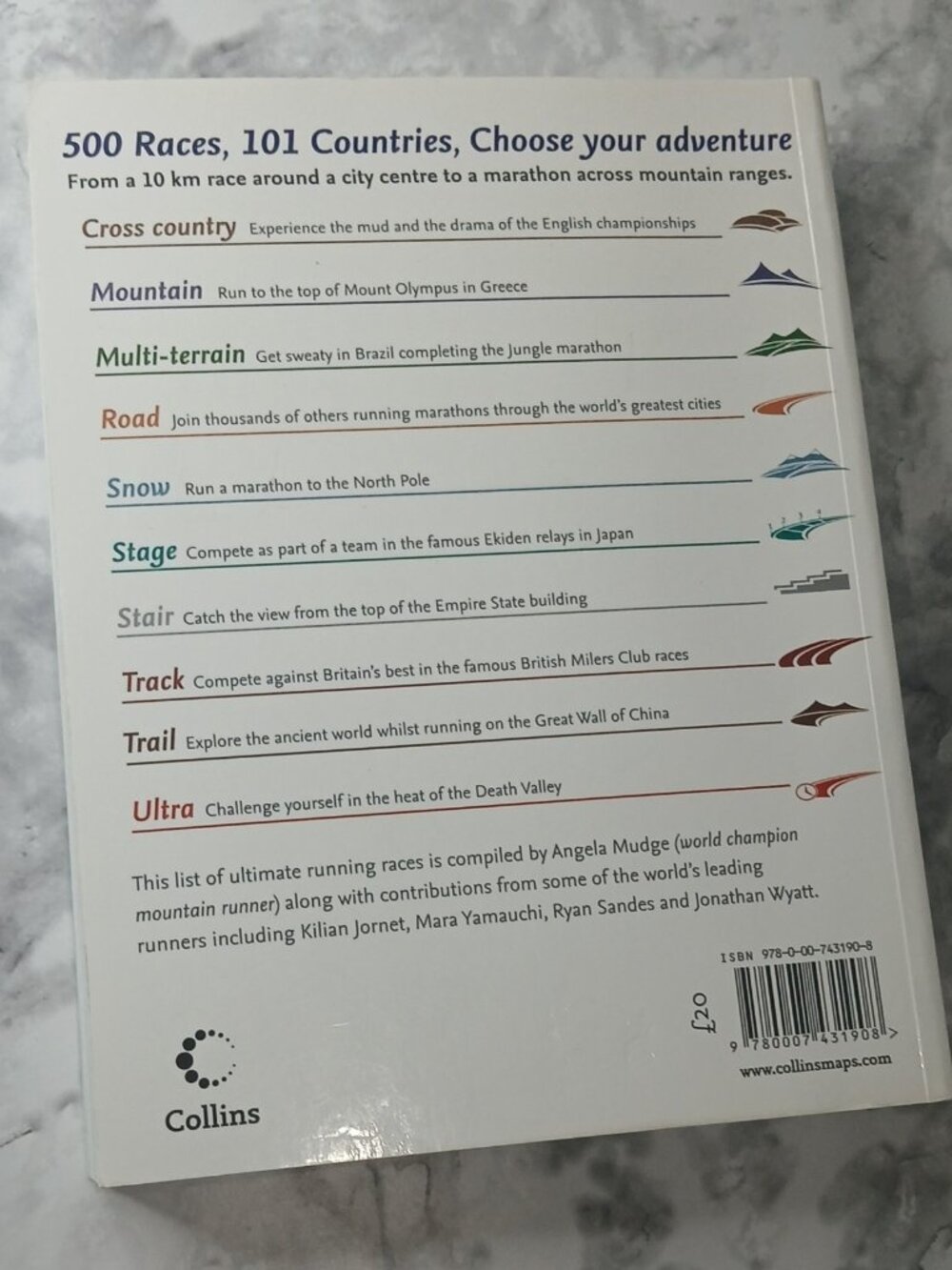 World’s Ultimate Running Races 500 Races 101 Countries Collins Running Guide - Picture 2 of 6